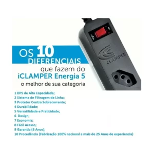 Clamper Energia 5 Tomadas