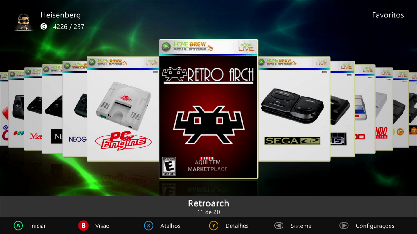 Retroarch Xbox360 RGH